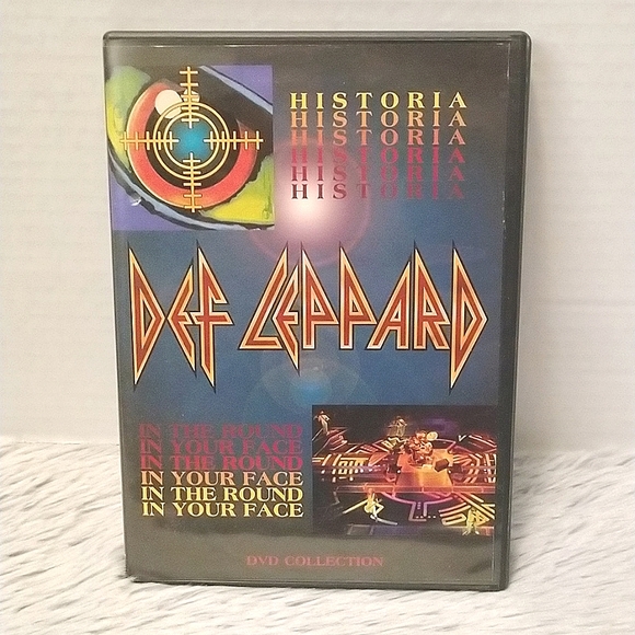 Def Leppard 'Historia/In The Round In Your Face' DVD - Picture 1 of 4